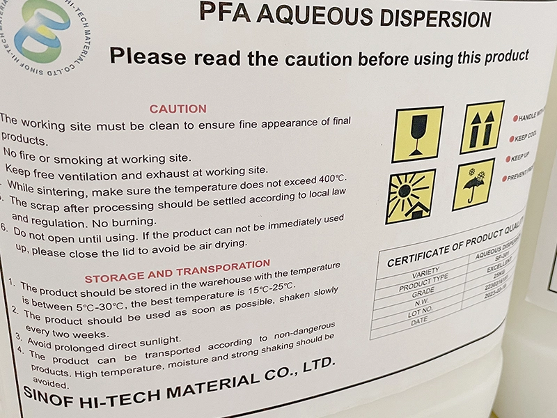 pfa dispersion